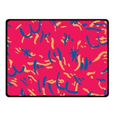 Pattern Booty Faces Fleece Blanket (small) by Sudhe