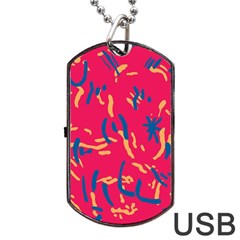 Pattern Booty Faces Dog Tag Usb Flash (one Side) by Sudhe