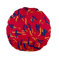 Pattern Booty Faces Standard 15  Premium Round Cushions by Sudhe