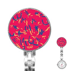 Pattern Booty Faces Stainless Steel Nurses Watch by Sudhe