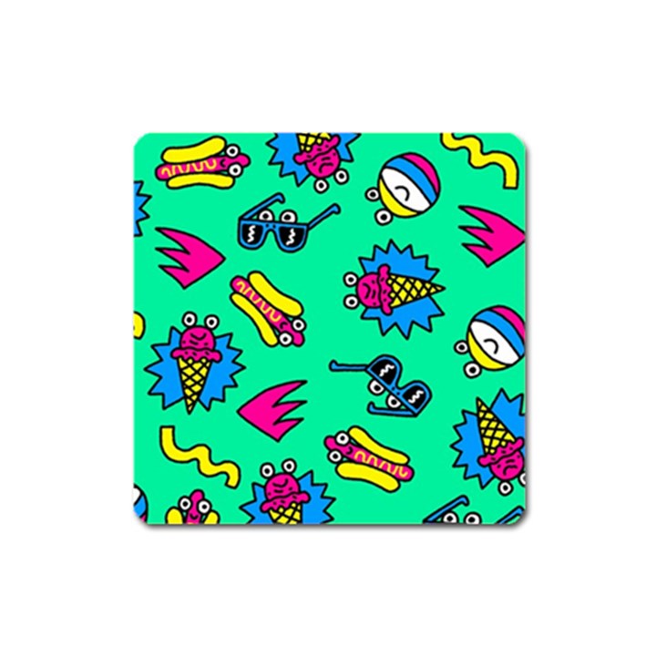 Pattern Adweeksummer Square Magnet