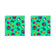 Pattern Adweeksummer Cufflinks (square) by Sudhe