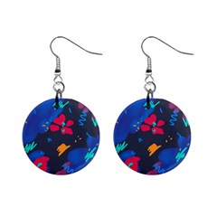 Patterns Rosebuds Mini Button Earrings