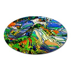 Artistic Nature Painting Oval Magnet by Sudhe