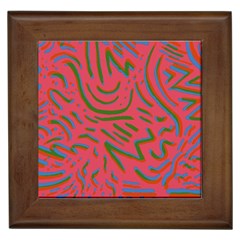 Pattern Saying Wavy Framed Tile by Sudhe