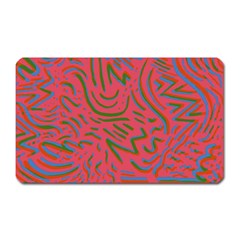 Pattern Saying Wavy Magnet (rectangular) by Sudhe