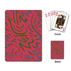 Pattern Saying Wavy Playing Cards Single Design (rectangle) by Sudhe