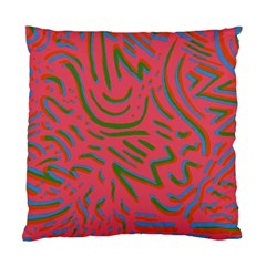 Pattern Saying Wavy Standard Cushion Case (one Side) by Sudhe