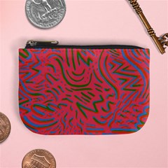 Pattern Saying Wavy Mini Coin Purse by Sudhe