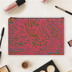 Pattern Saying Wavy Cosmetic Bag (large) by Sudhe