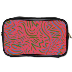 Pattern Saying Wavy Toiletries Bag (two Sides) by Sudhe