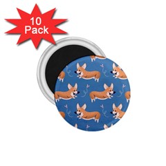 Corgi Patterns 1 75  Magnets (10 Pack)  by Sudhe