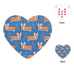 Corgi Patterns Playing Cards Single Design (heart) by Sudhe