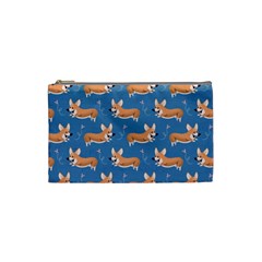 Corgi Patterns Cosmetic Bag (small) by Sudhe