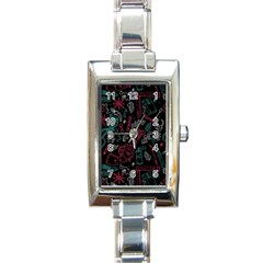 Abstract Pattern Rectangle Italian Charm Watch