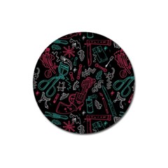 Abstract Pattern Magnet 3  (round) by Sudhe