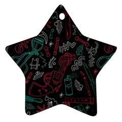 Abstract Pattern Star Ornament (two Sides)