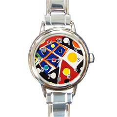 Pattern And Decoration Revisited At The East Side Galleries Round Italian Charm Watch by Sudhe