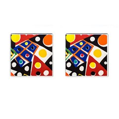 Pattern And Decoration Revisited At The East Side Galleries Cufflinks (square) by Sudhe