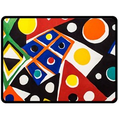 Pattern And Decoration Revisited At The East Side Galleries Fleece Blanket (large)  by Sudhe