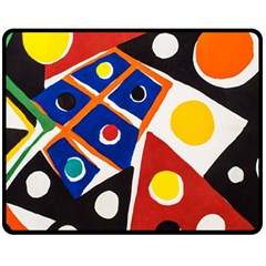 Pattern And Decoration Revisited At The East Side Galleries Fleece Blanket (medium)  by Sudhe