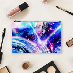 Crystal Wave Pattern Design Cosmetic Bag (medium) by Sudhe