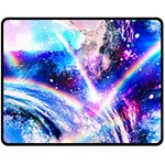 Crystal Wave Pattern Design Double Sided Fleece Blanket (Medium)  58.8 x47.4  Blanket Front