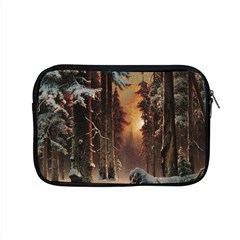 Sunset In The Frozen Winter Forest Apple Macbook Pro 15  Zipper Case by Sudhe