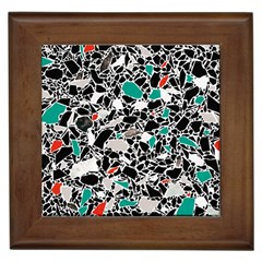 Illustration Abstract Pattern Framed Tile by Sudhe