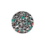 Illustration Abstract Pattern Golf Ball Marker Front