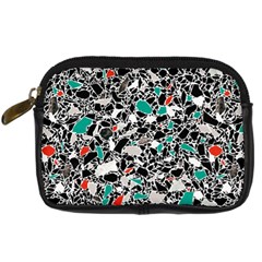 Illustration Abstract Pattern Digital Camera Leather Case by Sudhe