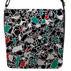 Illustration Abstract Pattern Flap Closure Messenger Bag (s) by Sudhe