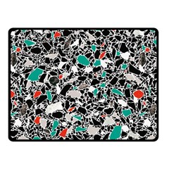 Illustration Abstract Pattern Double Sided Fleece Blanket (small) 