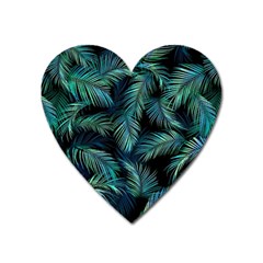 Palms Pattern Design Heart Magnet by Sudhe