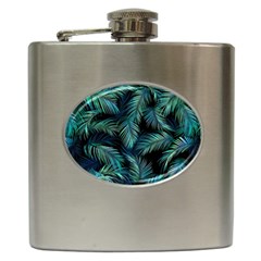 Palms Pattern Design Hip Flask (6 Oz)