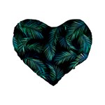 Palms Pattern Design Standard 16  Premium Heart Shape Cushions Front