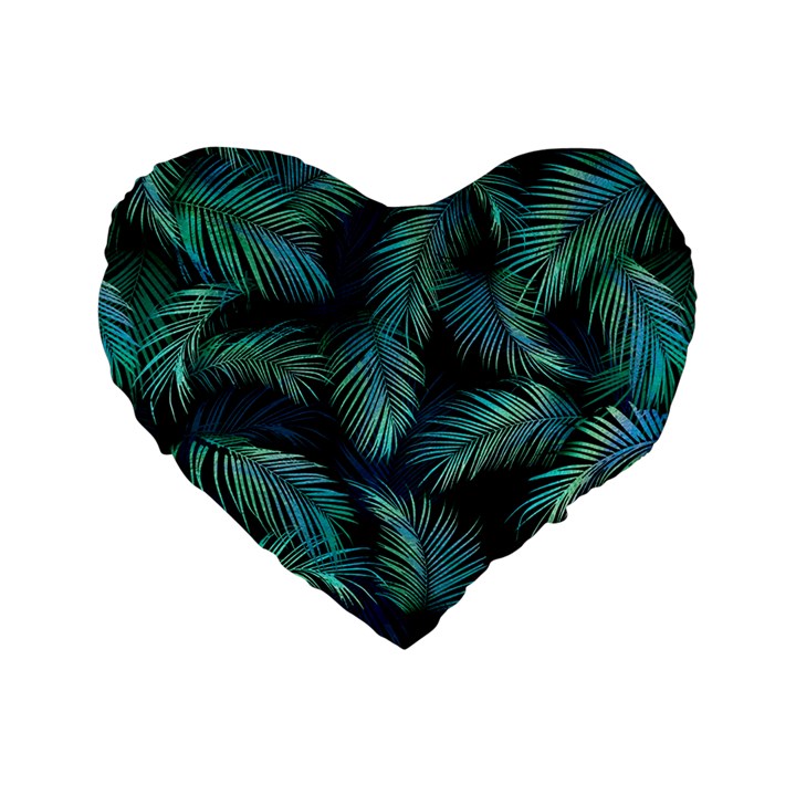 Palms Pattern Design Standard 16  Premium Heart Shape Cushions