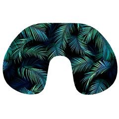 Palms Pattern Design Travel Neck Pillow by Sudhe