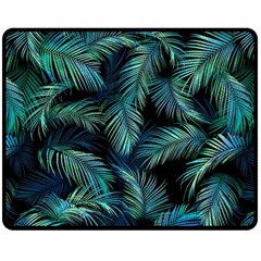 Palms Pattern Design Double Sided Fleece Blanket (medium) 