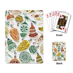 Surface Pattern  Vintage Christmas Ornaments Playing Cards Single Design (rectangle) by Sudhe