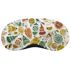 Surface Pattern  Vintage Christmas Ornaments Sleeping Mask by Sudhe