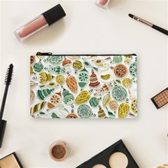 Surface Pattern  Vintage Christmas Ornaments Cosmetic Bag (small)