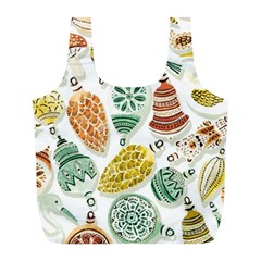 Surface Pattern  Vintage Christmas Ornaments Full Print Recycle Bag (l) by Sudhe