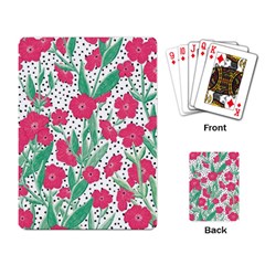 Flora Floral Flower Flowers Pattern Playing Cards Single Design (rectangle) by Sudhe