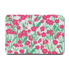 Flora Floral Flower Flowers Pattern Small Doormat  by Sudhe