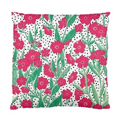 Flora Floral Flower Flowers Pattern Standard Cushion Case (two Sides) by Sudhe