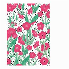 Flora Floral Flower Flowers Pattern Small Garden Flag (two Sides) by Sudhe