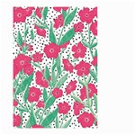 Flora Floral Flower Flowers Pattern Small Garden Flag (Two Sides) Back