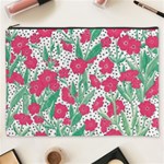 Flora Floral Flower Flowers Pattern Cosmetic Bag (XXXL) Front