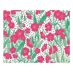 Flora Floral Flower Flowers Pattern Double Sided Flano Blanket (large) 